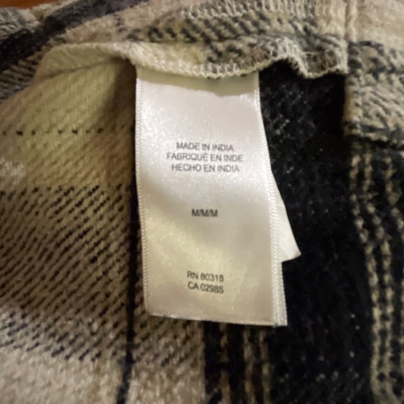NWT Lucky Brand Oversized Plaid Flannel Shacket - Picture 9 of 10